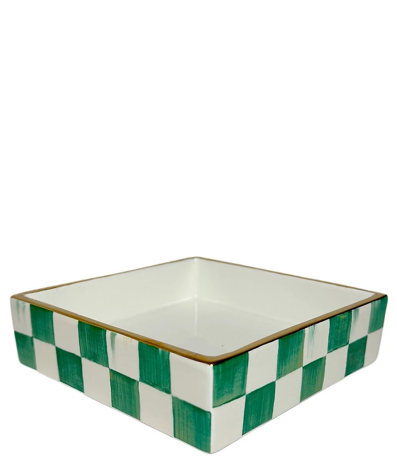 MacKenzie-Childs Check® Cocktail Ceramic Napkin Holder