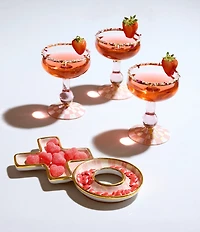 MacKenzie-Childs Check Coupe Glass