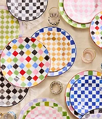 MacKenzie-Childs Check Dinner Plate