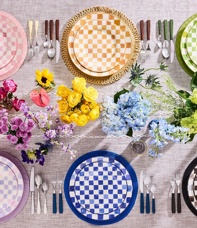 MacKenzie-Childs Check Dinner Plate