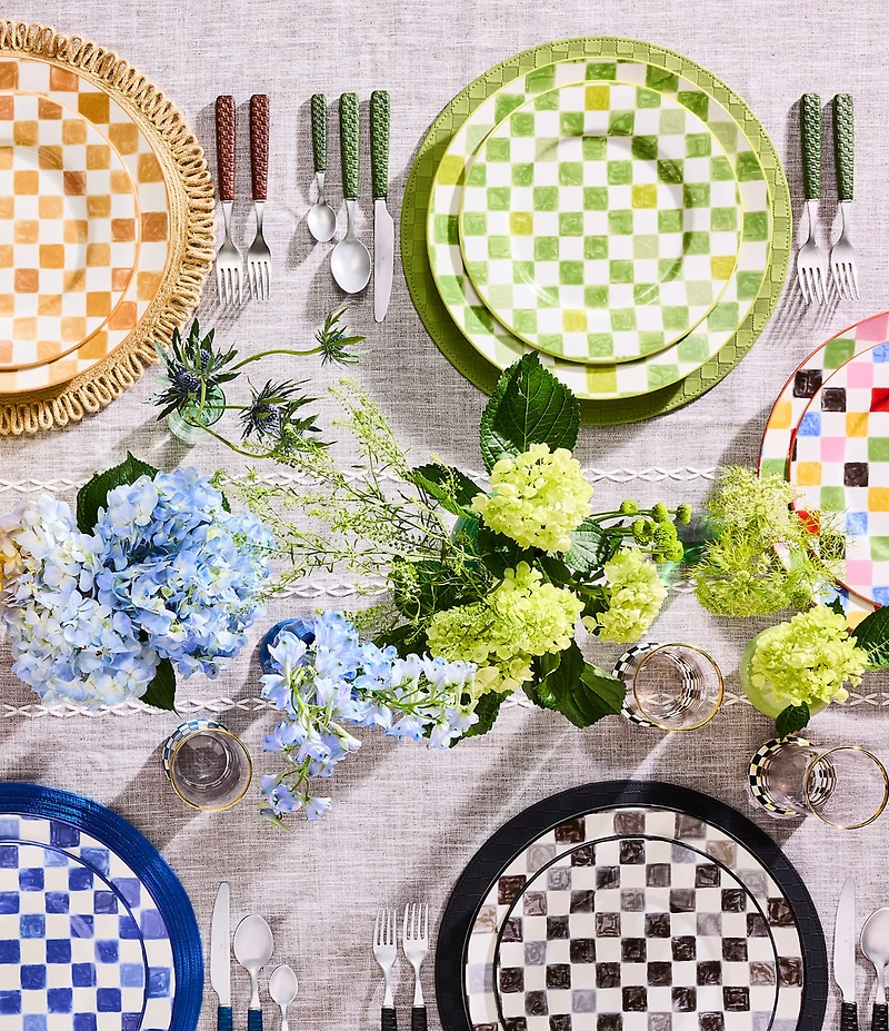 MacKenzie-Childs Check Dinner Plate