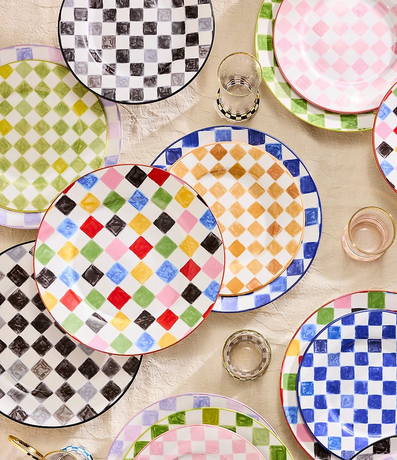 MacKenzie-Childs Check Dinner Plate