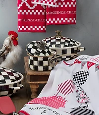 MacKenzie-Childs Check Enamel Covered Saucepan, 1 Qt.