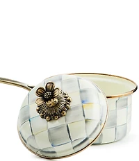 MacKenzie-Childs Check® Enamel 1- Quart Covered Saucepan