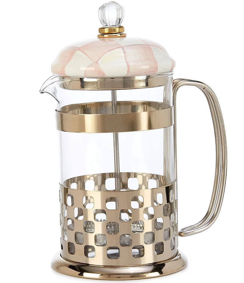 MacKenzie-Childs Check French Press, 32-oz.
