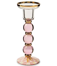 MacKenzie-Childs Check Glass Candlestick