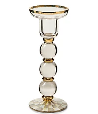 MacKenzie-Childs Check Glass Candlestick