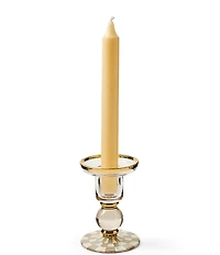 MacKenzie-Childs Check Glass Candlestick