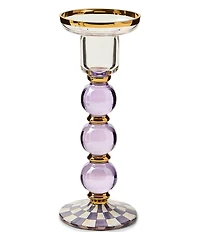 MacKenzie-Childs Check Glass Candlestick