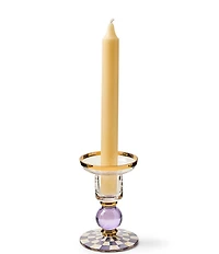 MacKenzie-Childs Check Glass Candlestick