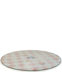 MacKenzie-Childs Check Glass Lazy Susan