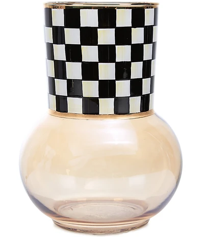 MacKenzie-Childs Check Glass Vase