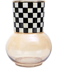 MacKenzie-Childs Check Glass Vase