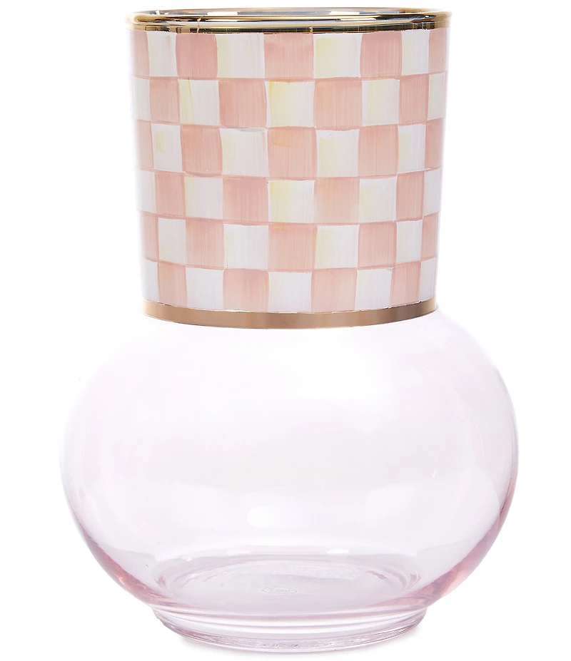 MacKenzie-Childs Check Glass Vase