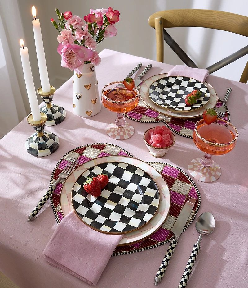 MacKenzie-Childs Check Heart Shaped Placemat