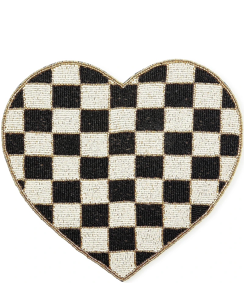 MacKenzie-Childs Check Heart Shaped Placemat
