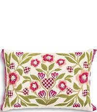 MacKenzie-Childs Check Hearts Lumbar Throw Pillow