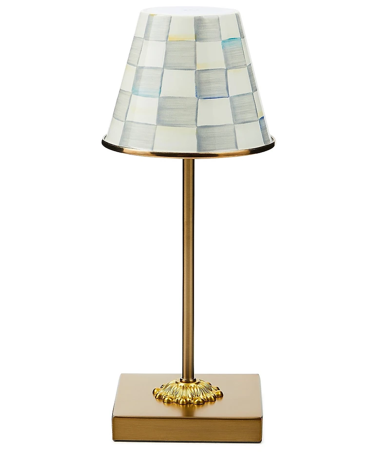 MacKenzie-Childs Check LED Rechargeable Cafe Table Lamp