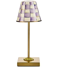 MacKenzie-Childs Check LED Rechargeable Cafe Table Lamp