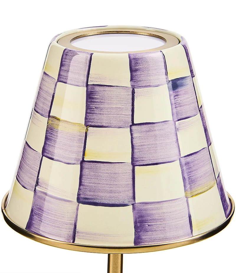 MacKenzie-Childs Check LED Rechargeable Cafe Table Lamp