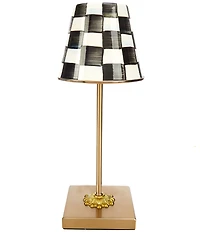 MacKenzie-Childs Check LED Rechargeable Cafe Table Lamp