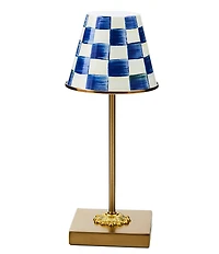 MacKenzie-Childs Check LED Rechargeable Cafe Table Lamp
