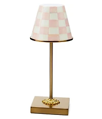MacKenzie-Childs Check LED Rechargeable Cafe Table Lamp