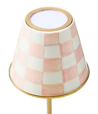 MacKenzie-Childs Check LED Rechargeable Cafe Table Lamp