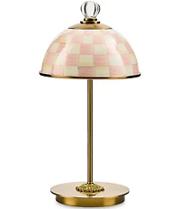 MacKenzie-Childs Check LED Rechargeable Dome Table Lamp