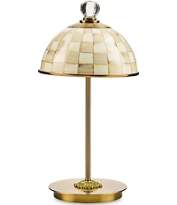 MacKenzie-Childs Check LED Rechargeable Dome Table Lamp