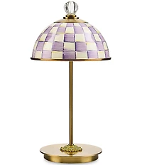 MacKenzie-Childs Check LED Rechargeable Dome Table Lamp