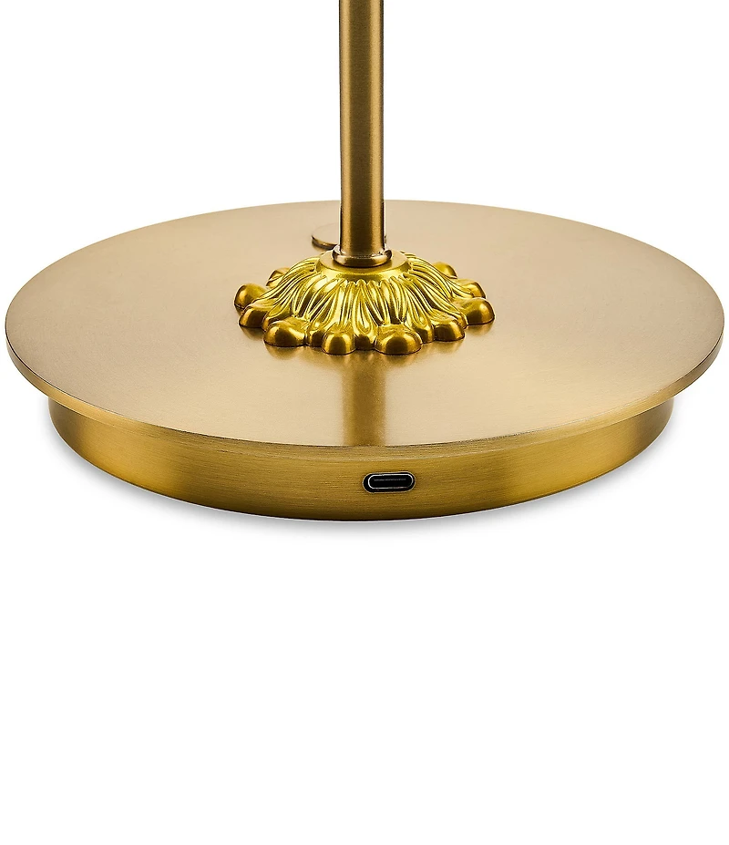 MacKenzie-Childs Check LED Rechargeable Dome Table Lamp