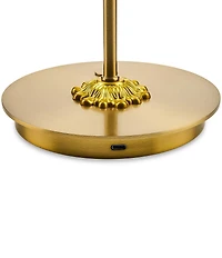 MacKenzie-Childs Check LED Rechargeable Dome Table Lamp