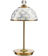 MacKenzie-Childs Check LED Rechargeable Dome Table Lamp