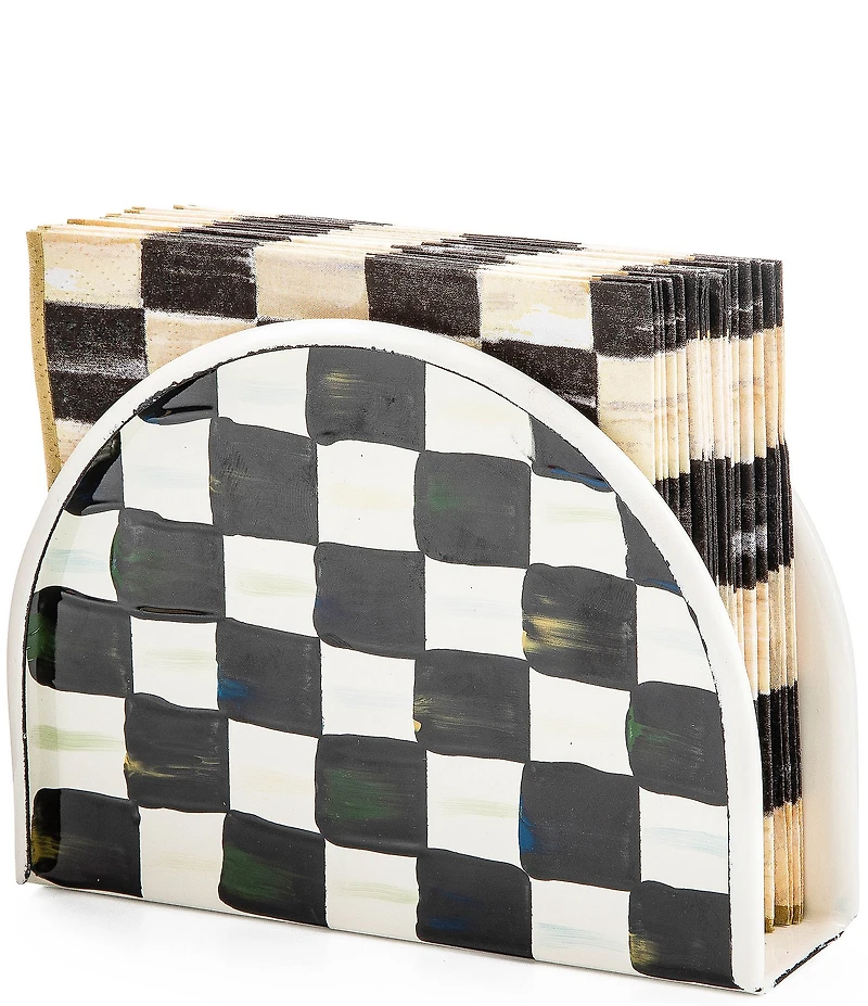 MacKenzie-Childs Check Napkin Holder