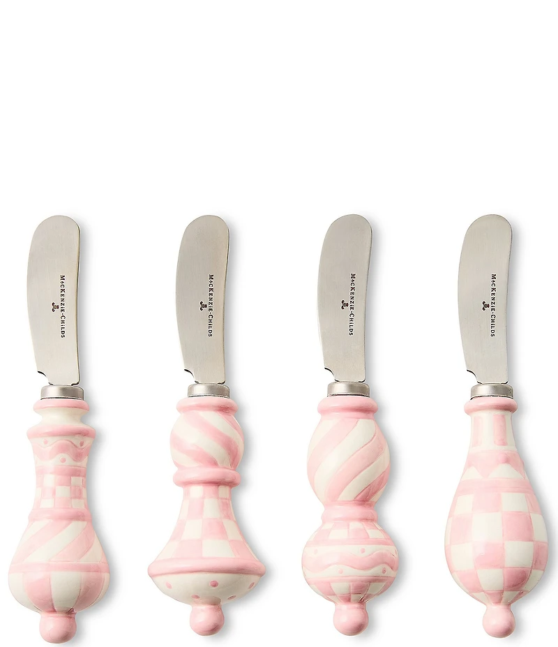 MacKenzie-Childs Check Party Spreaders, Set of 4
