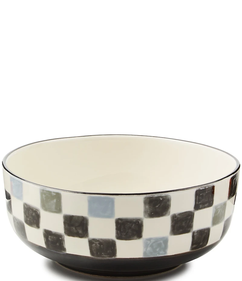 MacKenzie-Childs Check Serving Bowl