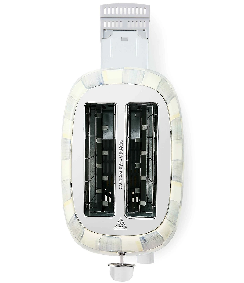 MacKenzie-Childs Check Stainless Steel 2-Slice Toaster