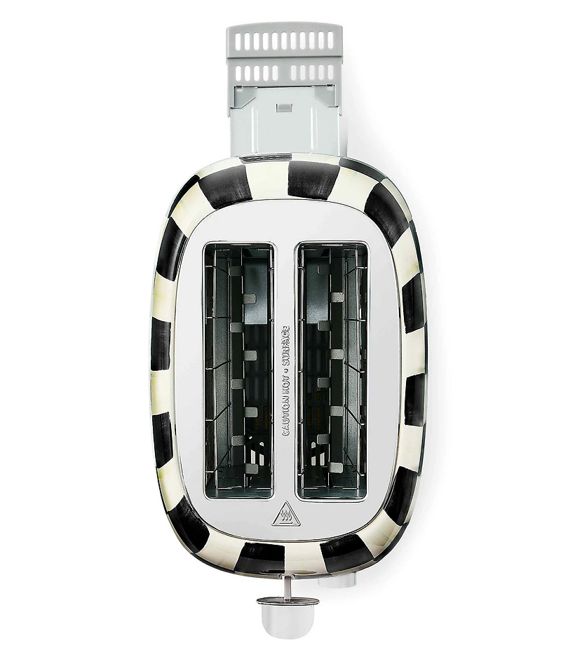 MacKenzie-Childs Check Stainless Steel 2-Slice Toaster