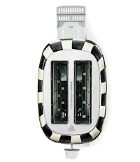 MacKenzie-Childs Check Stainless Steel 2-Slice Toaster