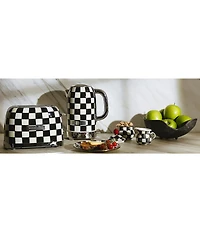 MacKenzie-Childs Check Stainless Steel 2-Slice Toaster
