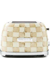 MacKenzie-Childs Check Stainless Steel 2-Slice Toaster