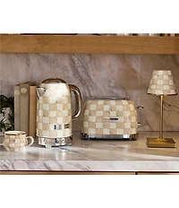 MacKenzie-Childs Check Stainless Steel 2-Slice Toaster