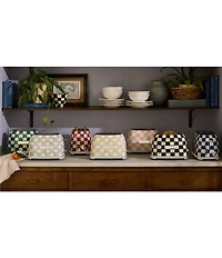 MacKenzie-Childs Check Stainless Steel 2-Slice Toaster