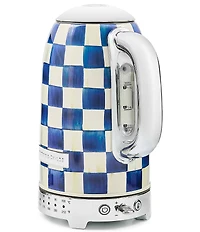 MacKenzie-Childs Check Stainless Steel Electric Kettle