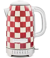MacKenzie-Childs Check Stainless Steel Electric Kettle
