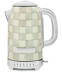 MacKenzie-Childs Check Stainless Steel Electric Kettle