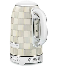MacKenzie-Childs Check Stainless Steel Electric Kettle