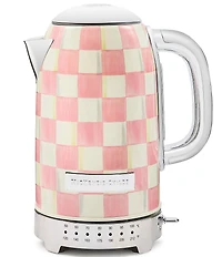 MacKenzie-Childs Check Stainless Steel Electric Kettle