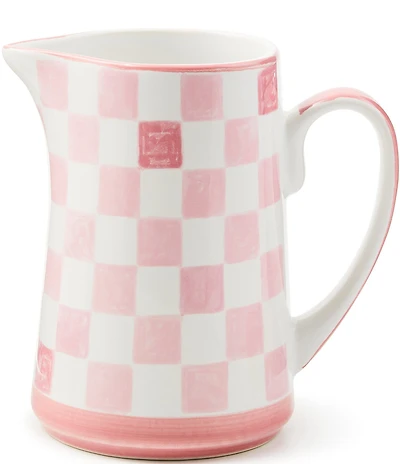 MacKenzie-Childs Check Stoneware Pitcher, 1.75 Qt.